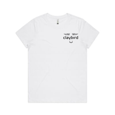 Claybird White Tee (womens) Thumbnail