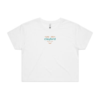 Claybird White Crop Top (womens) Thumbnail