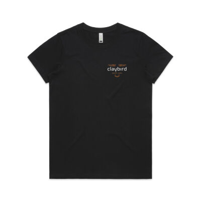 Claybird Black Tee (womens) Thumbnail