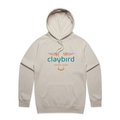 Claybird Hoodie (teal logo) Thumbnail