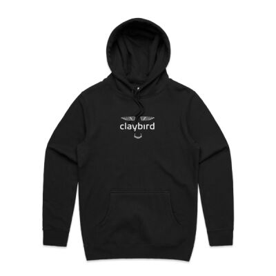 Claybird Coloured Hoodie (white logo) Thumbnail